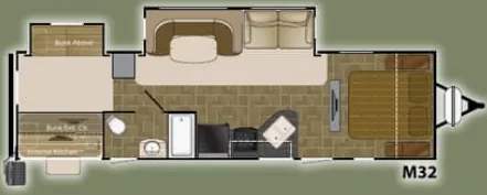 Heartland Mallard M32 floor plan