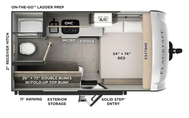 2026 Forest River Flagstaff E-Pro E13LE - Floor plan