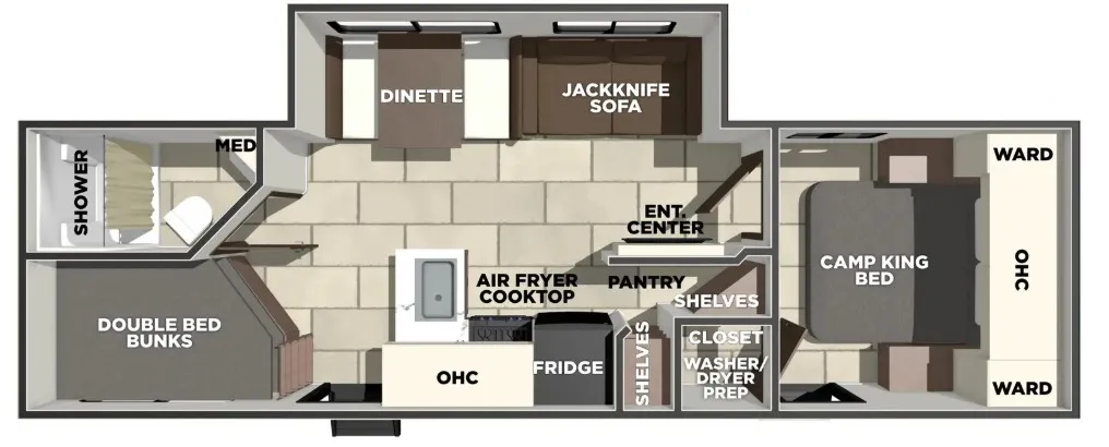 2026 Prime Time Tracer 275BH floor plan