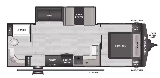 2026 Keystone Springdale Classic 244RBC - Floor plan