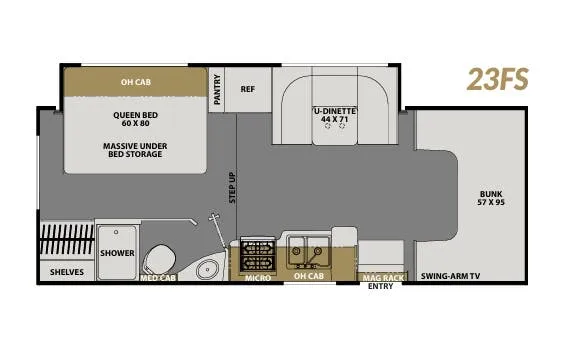 Coachmen Freelander 23FS floor plan