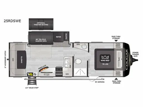 2022 Keystone RV Cougar Half-Ton 25RDSWE - Photo 3