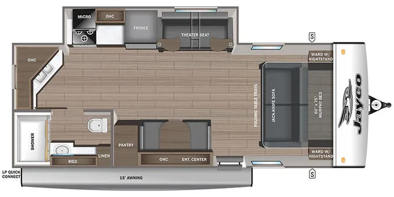2027 Jayco Jay Feather 21MML - Floor plan