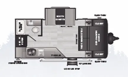 Keystone Hideout 174RK floor plan