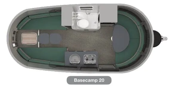 Airstream Basecamp 20 floor plan