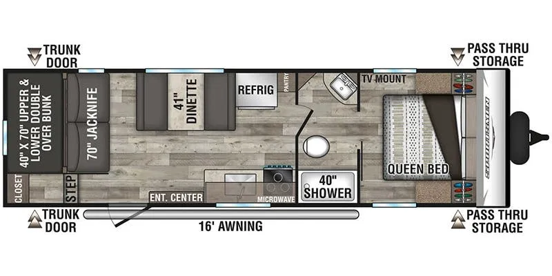 K-Z Sportsmen SE 270BHSE floor plan