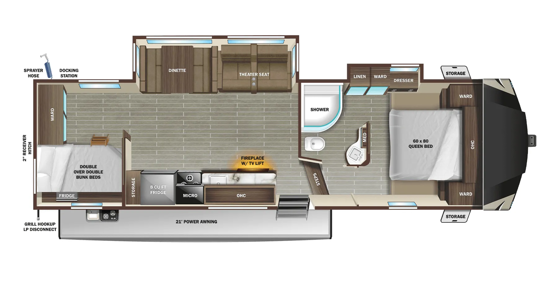 Starcraft Telluride 297BHS floor plan