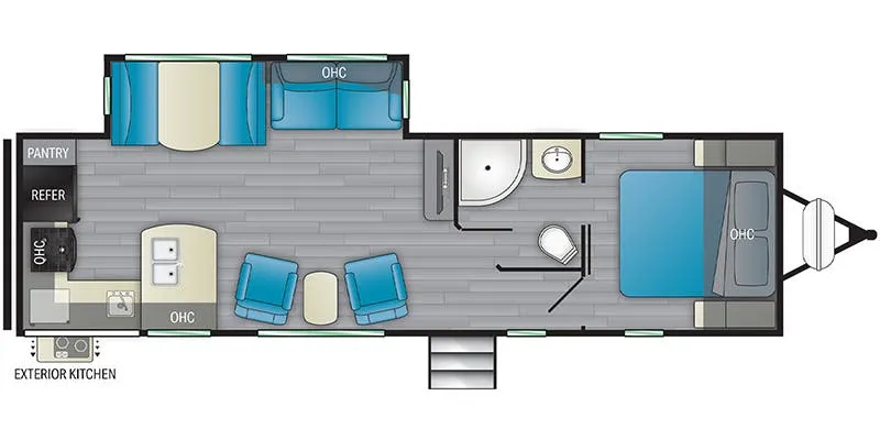 Heartland North Trail NT 28RKDS floor plan
