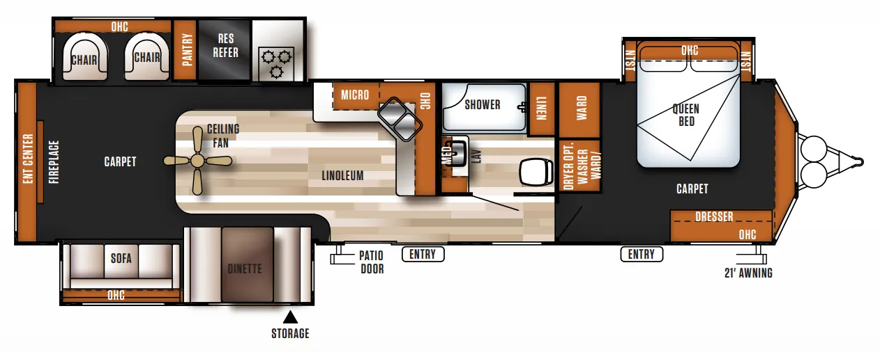 Forest River Salem Villa 400RETS floor plan