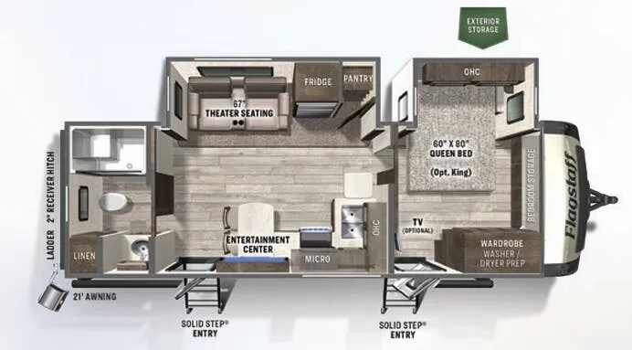 Forest River Flagstaff Classic 826RBS floor plan