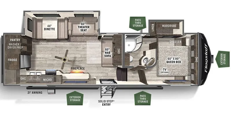 Forest River Flagstaff Super Lite 528RKS floor plan