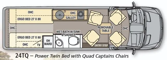 Coachmen Galleria 24TQ floor plan