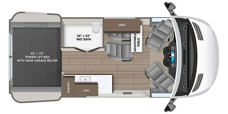 2025 Entegra Coach Launch 19YG floor plan