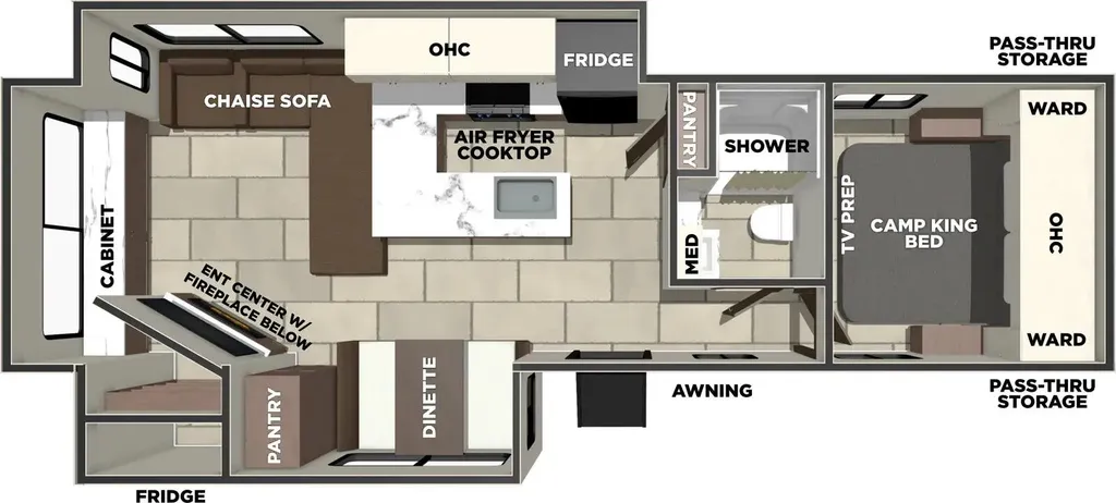 2027 Prime Time RV Tracer 286RL floor plan