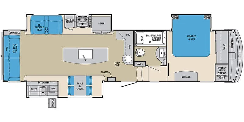 Palomino Columbus 366RLC floor plan
