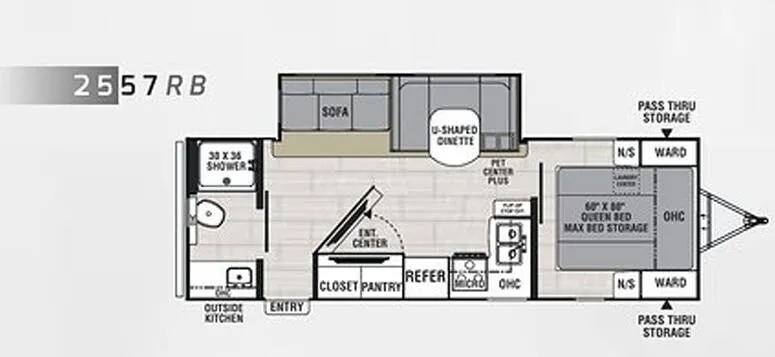 Coachmen Northern Spirit 2557RB floor plan