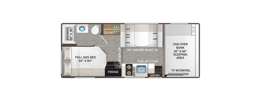 2025 Thor Motor Coach Chateau 21Z floor plan