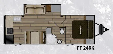 Cruiser RV Fun Finder 24 RK floor plan