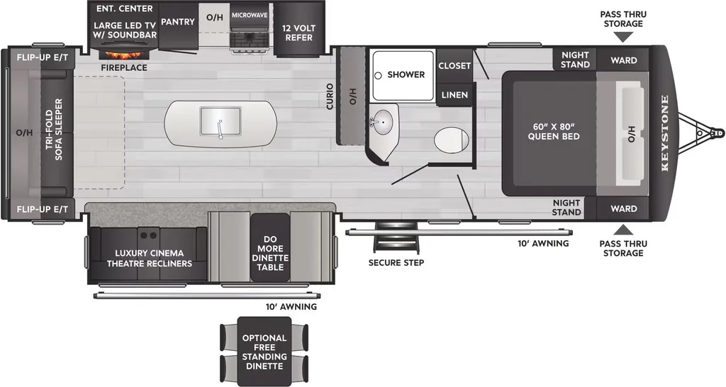 2026 Keystone Passport SL 2870RL floor plan