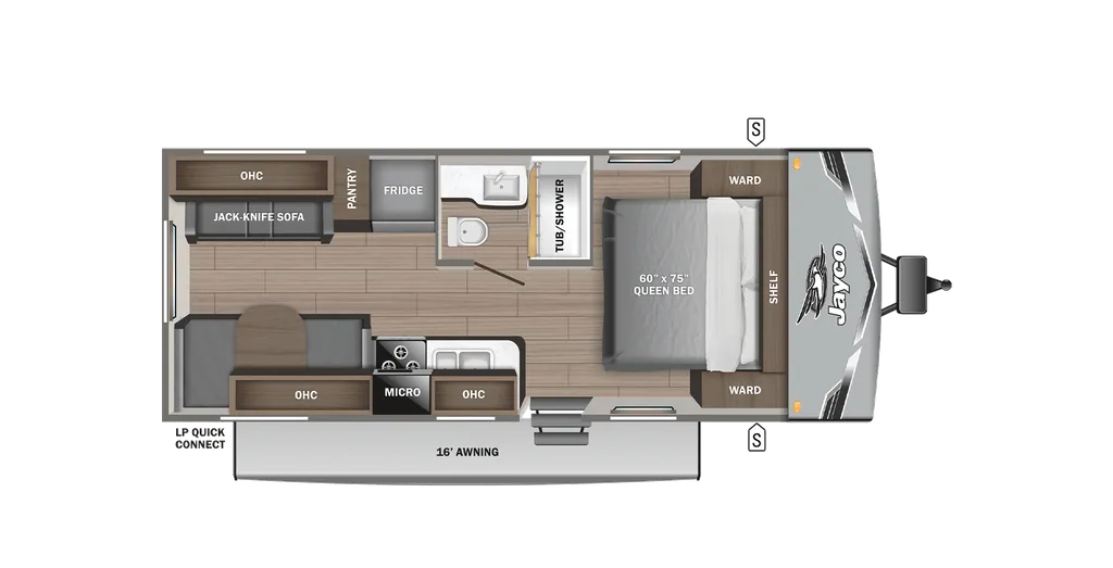 2025 Jayco Jay Flight SLX 210QBW floor plan
