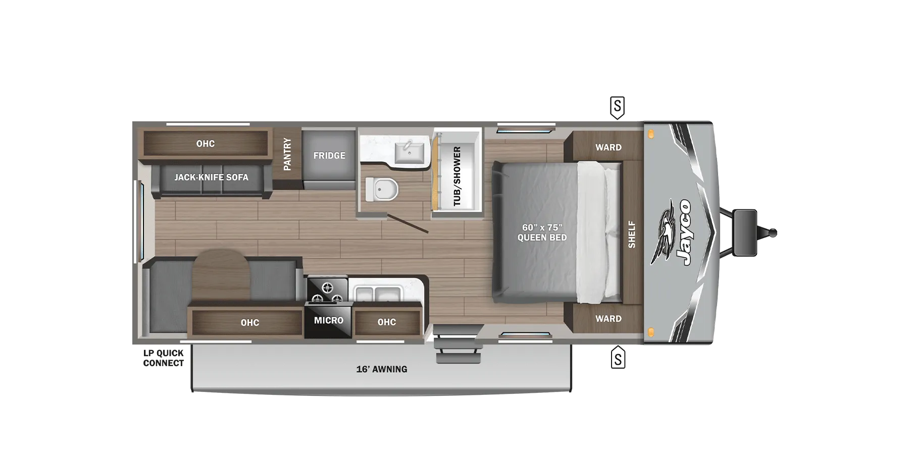 2025 Jayco Jay Flight SLX 210QBW - Floor plan