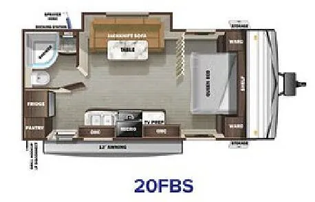 Starcraft Autumn Ridge 20FBS floor plan