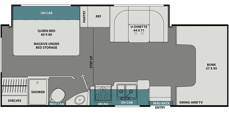 Coachmen Freelander 23FS floor plan