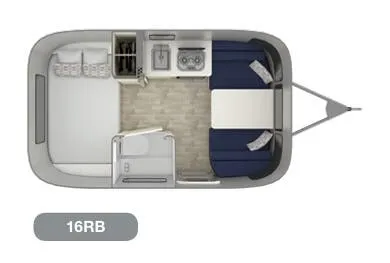 2021 Airstream Bambi 16RB - Floor plan