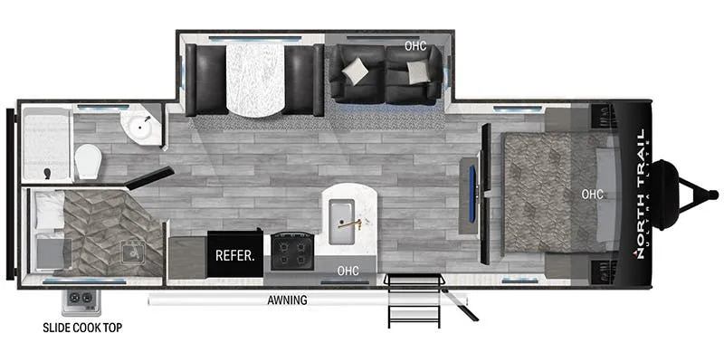 Heartland North Trail Ultra-Lite NT 26BHSS floor plan
