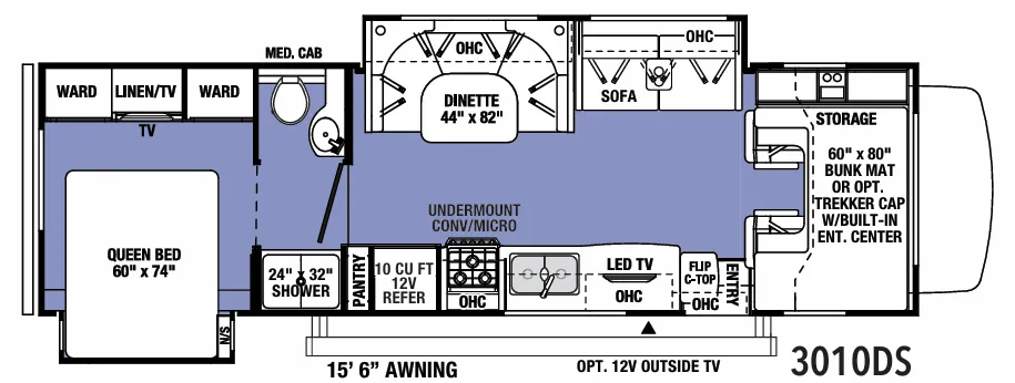 Forest River Sunseeker Classic 3010DS floor plan