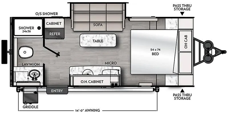 2025 Coachmen Remote 19R - Floor plan