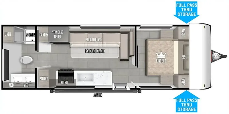 2025 Forest River Wildwood FSX 233RBLE - Floor plan