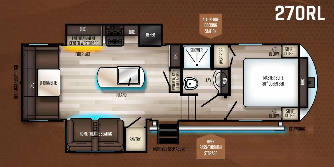 Forest River Sabre 270RL floor plan