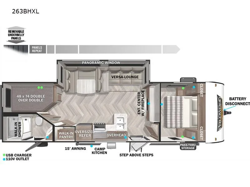 2022 Forest River RV Wildwood X-Lite 263BHXL - Photo 3