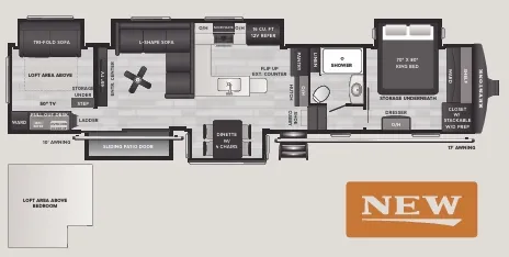 2026 Keystone Sprinter 3950SSP - Floor plan