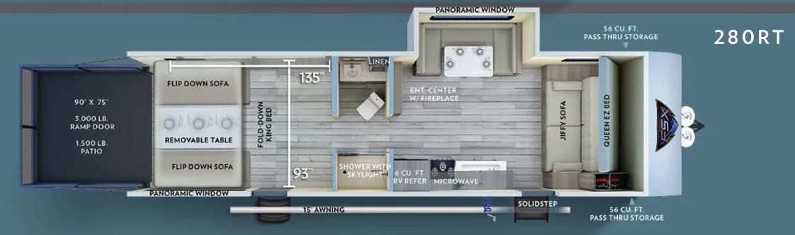 Forest River Salem FSX 280RT floor plan