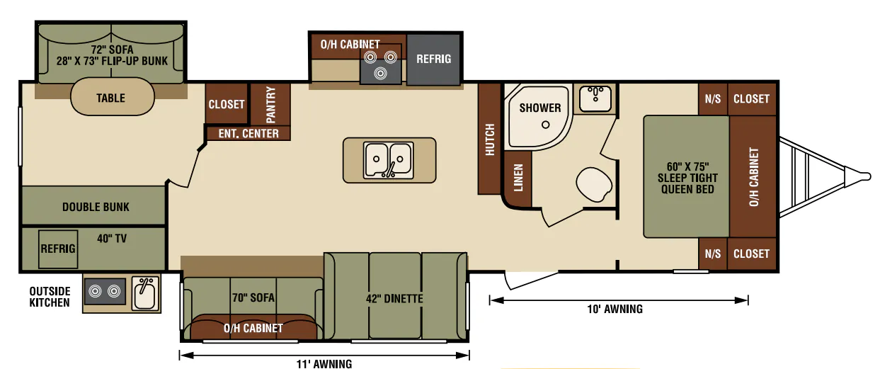 Venture RV SportTrek ST327VIK floor plan