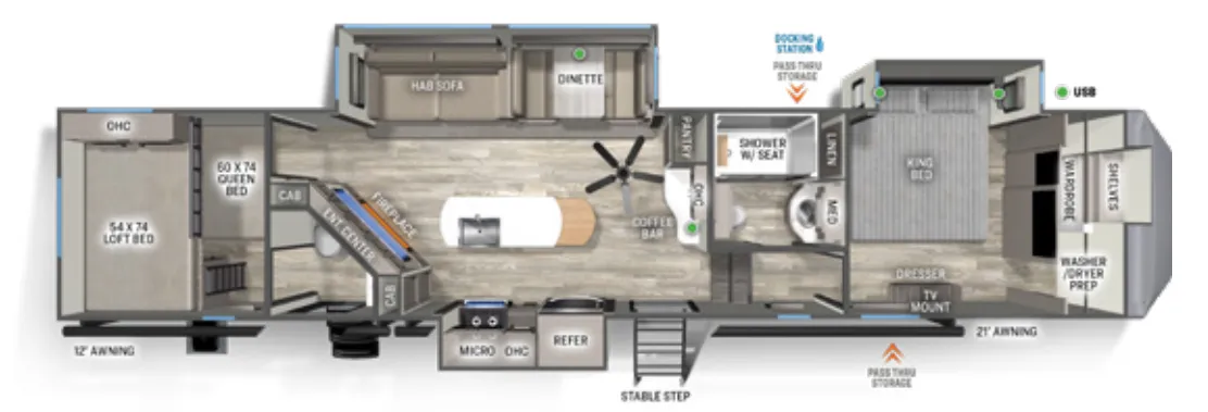 Forest River Sandpiper 3550BH exterior