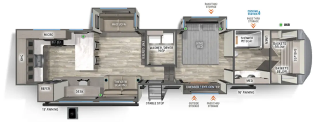 Forest River Sandpiper 3800RK exterior