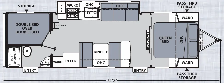 Coachmen Apex Ultra-Lite 288BHS floor plan