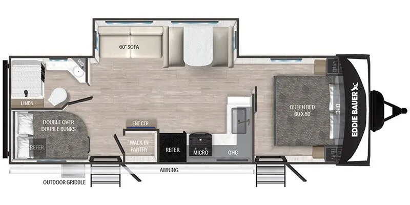 Heartland Eddie Bauer EBL 2800BH floor plan