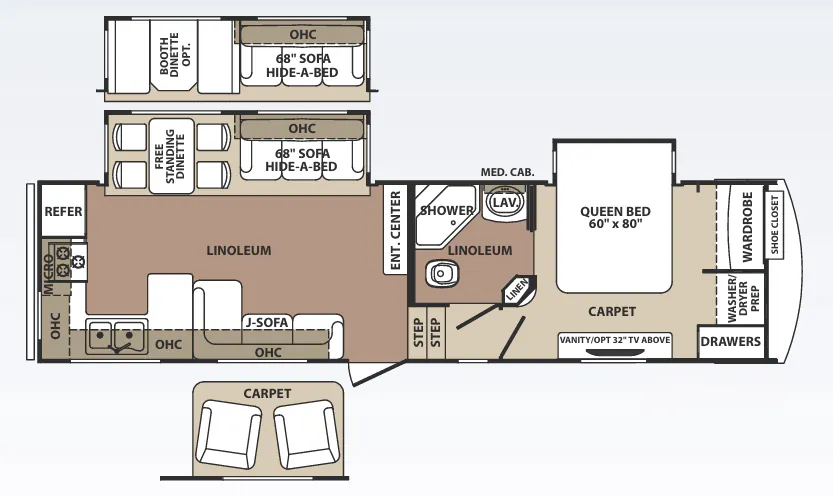 Forest River Blue Ridge 2950RK floor plan