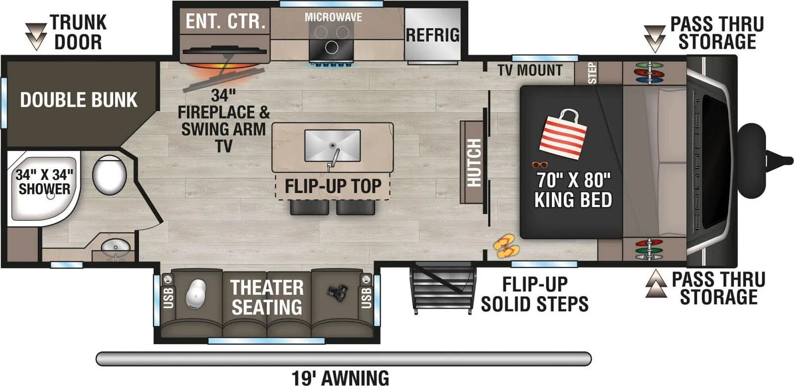 K-Z Connect C252BH floor plan