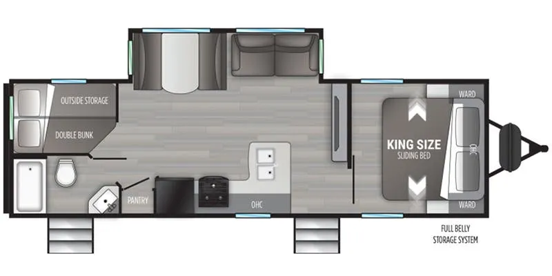 Cruiser RV MPG MPG 2720BH floor plan