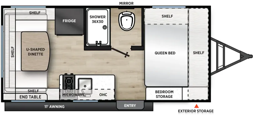 Coachmen Catalina Summit Series 7 154RDX floor plan