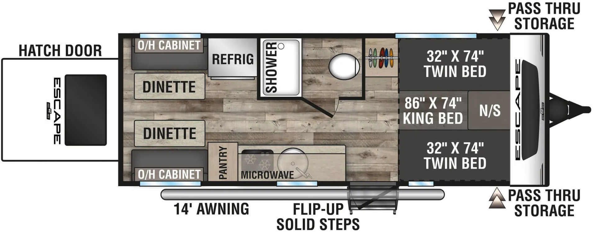 K-Z Escape E20 Hatch floor plan