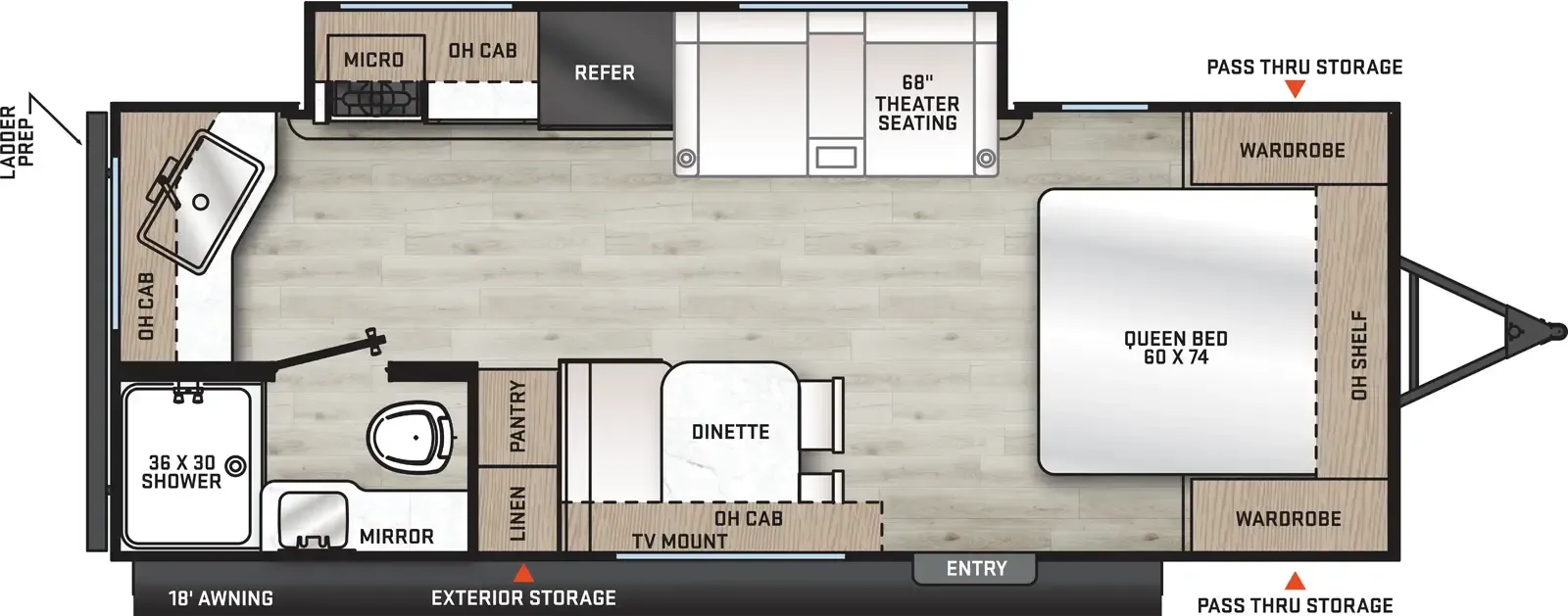 Coachmen Catalina Summit Series 8 8 221MKE floor plan