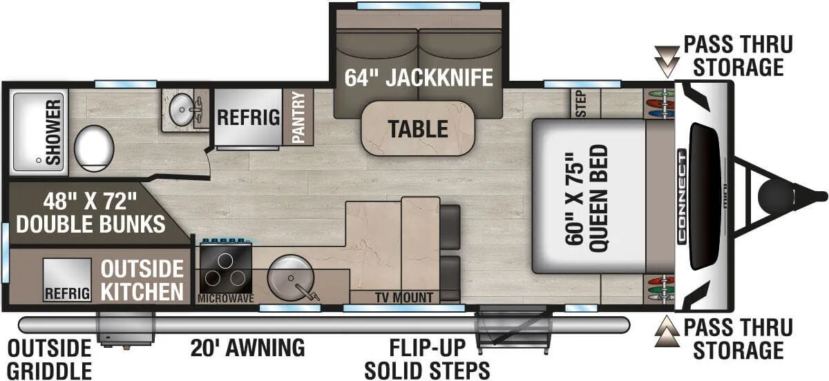K-Z Connect Mini CM231BH floor plan