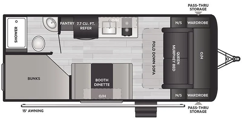 Keystone Springdale Classic Single 2300MBBH floor plan