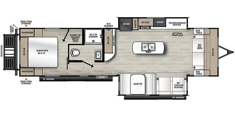 2024 Coachmen Catalina Legacy Edition 283FEDS floor plan